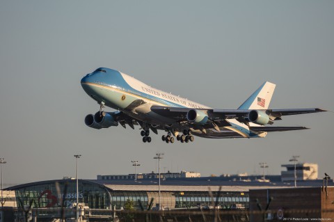 Air Force One Brussels Airport 2017