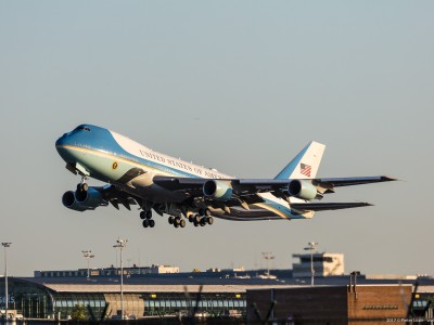 Air Force Two Brussels Airport 2017