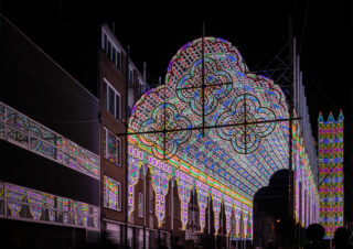 La Cattedrale di Luce by Famiglia de Cagna, Lichtfestival 2021, Gent